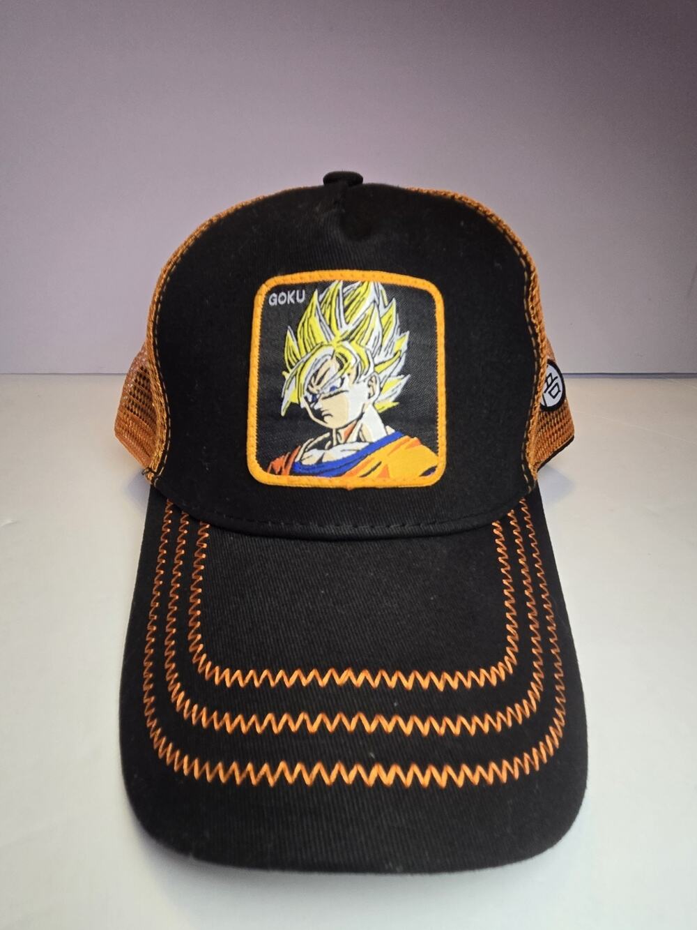 Anime Goku Dragon Ball Z Cartoon Mesh Snapback Trucker Hat Ball Cap NWOT